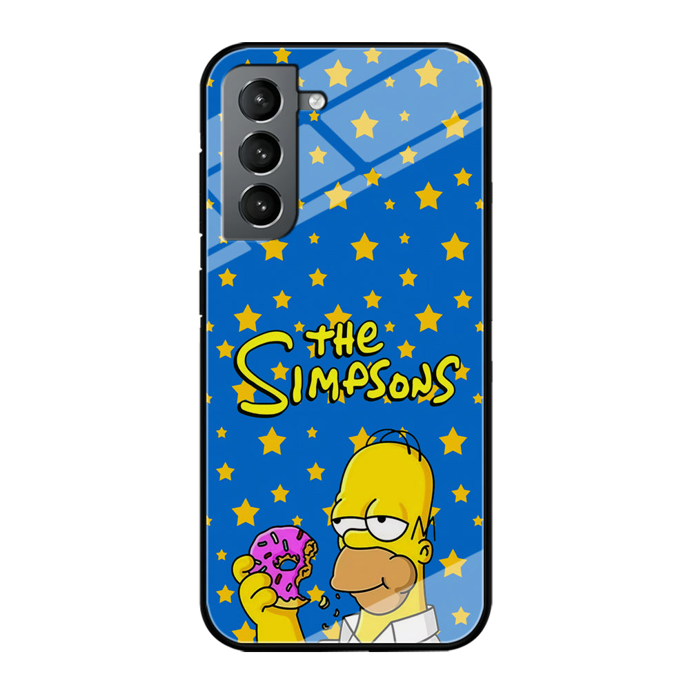 The Simpson Feel Good with Donut Samsung Galaxy S21 Case