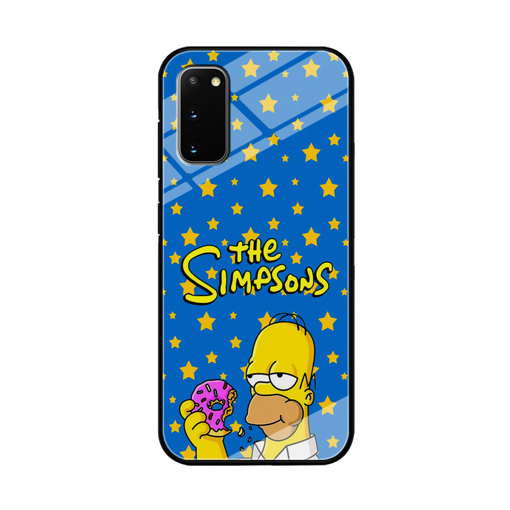 The Simpson Feel Good with Donut Samsung Galaxy S20 Case