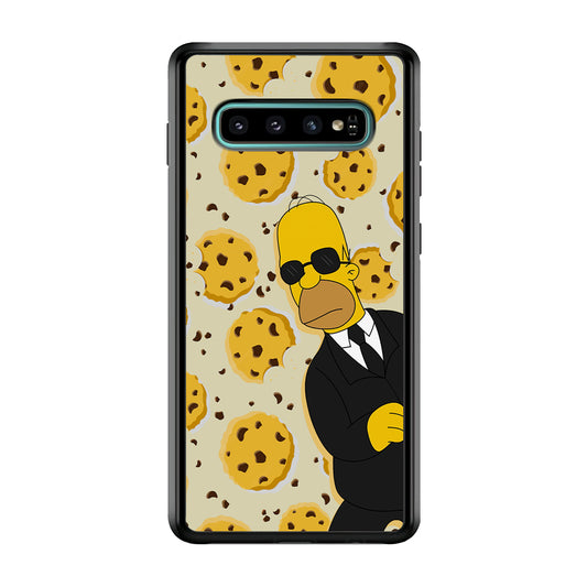 The Simpson Homer Cookies Seeker Samsung Galaxy S10 Case