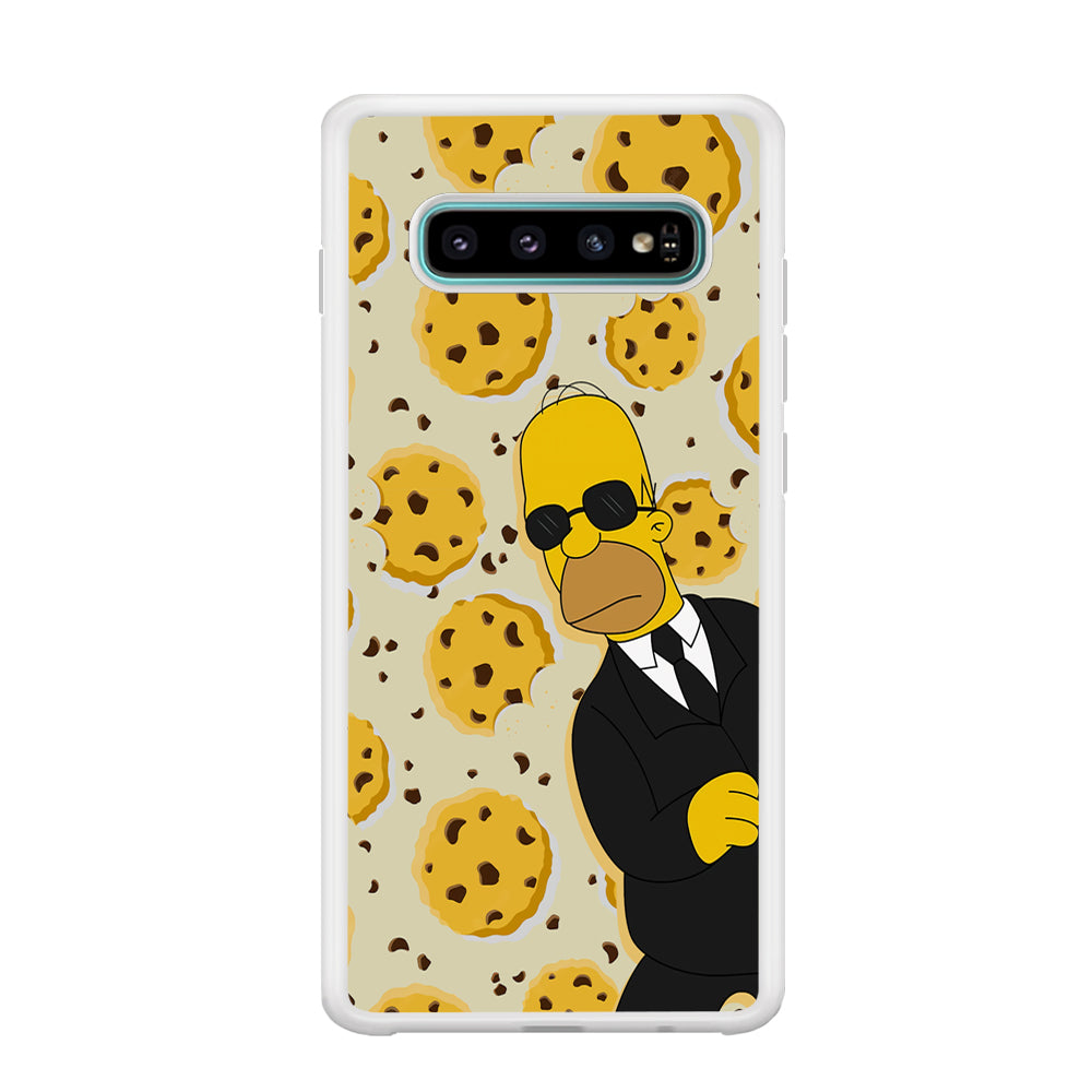 The Simpson Homer Cookies Seeker Samsung Galaxy S10 Plus Case