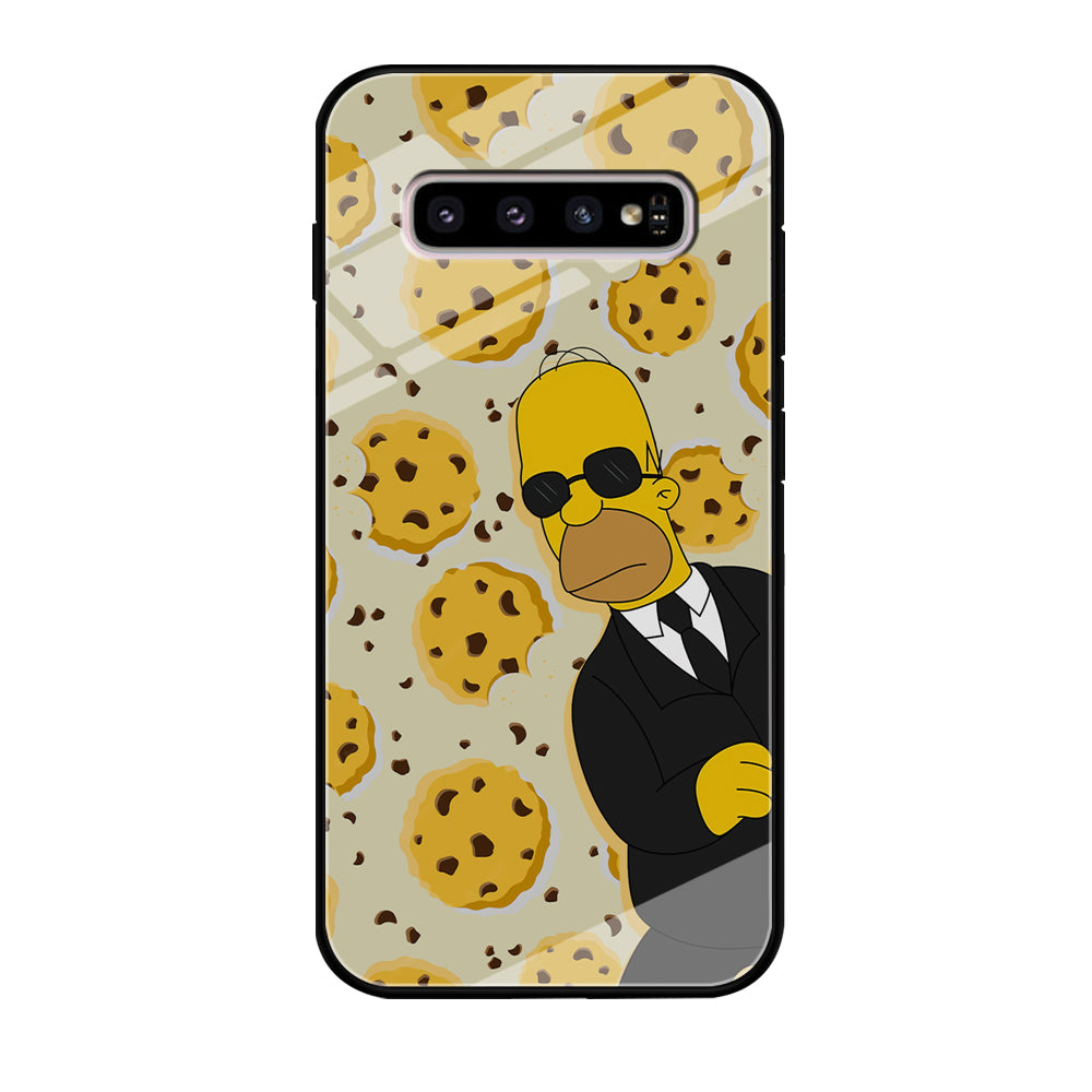 The Simpson Homer Cookies Seeker Samsung Galaxy S10 Plus Case