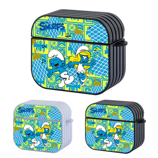 The Smurfs Ethnic Dancing Hard Plastic Case Cover For Apple Airpods 3