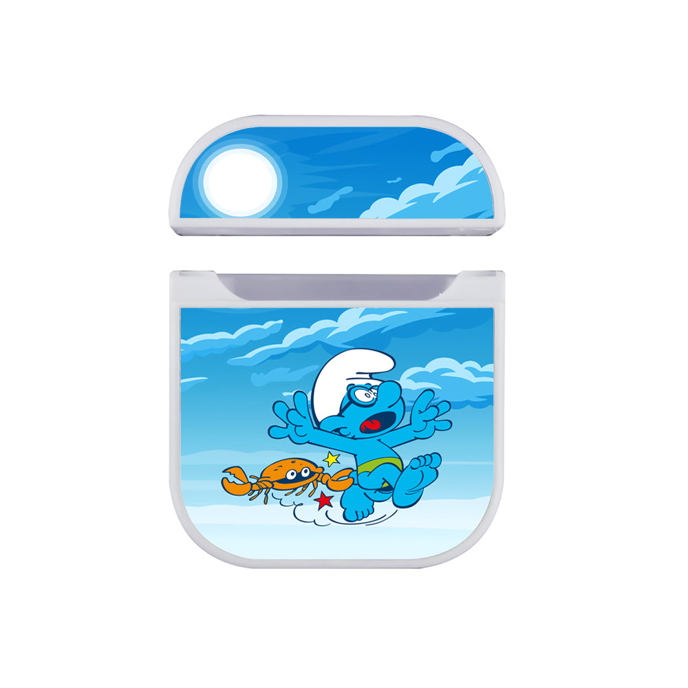 The Smurfs Grabbed and Ran Hard Plastic Case Cover For Apple Airpods