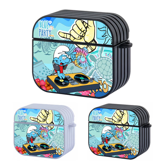 The Smurfs In the Ocean Make a Blue Party Hard Plastic Case Cover For Apple Airpods 3