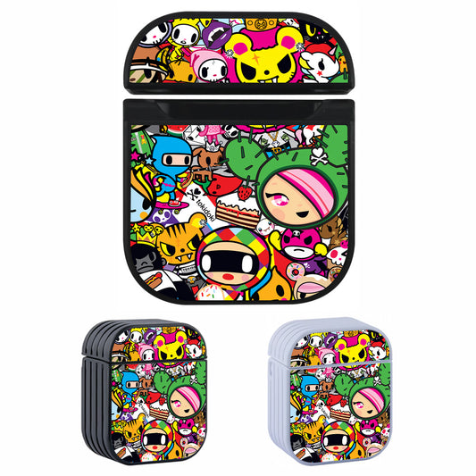 Tokidoki Sticker of All Characters Hard Plastic Case Cover For Apple Airpods