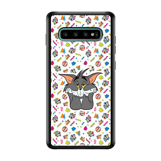Tom and Jerry Bored Tom Samsung Galaxy S10 Plus Case