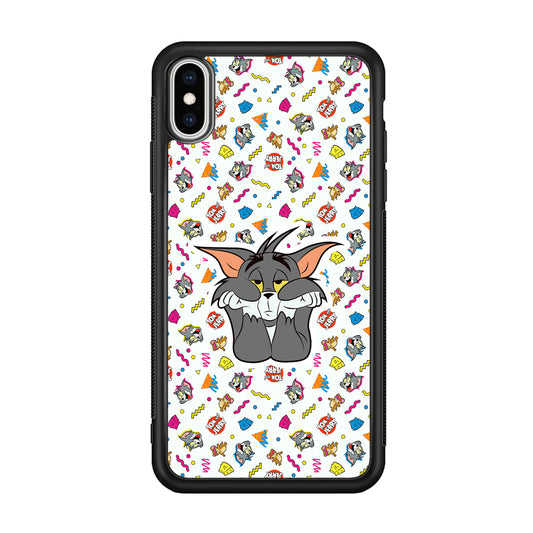 Tom and Jerry Bored Tom iPhone XS Case