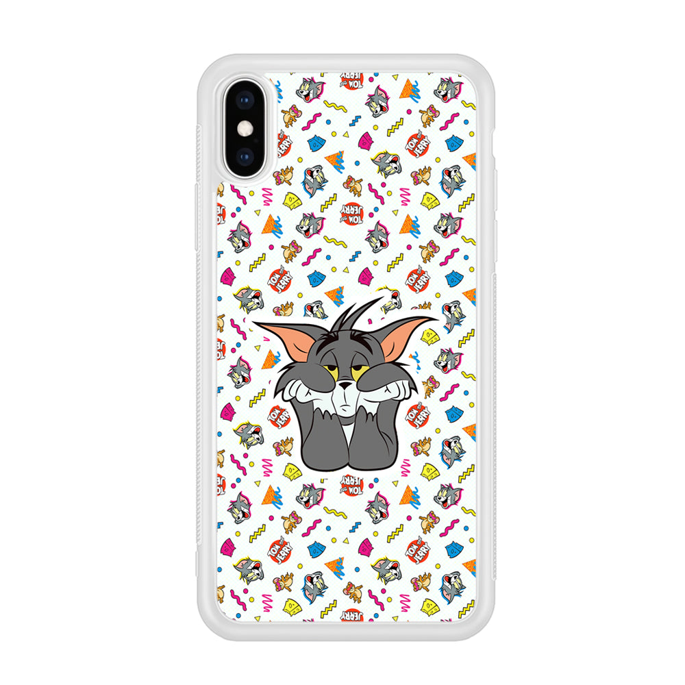 Tom and Jerry Bored Tom iPhone X Case