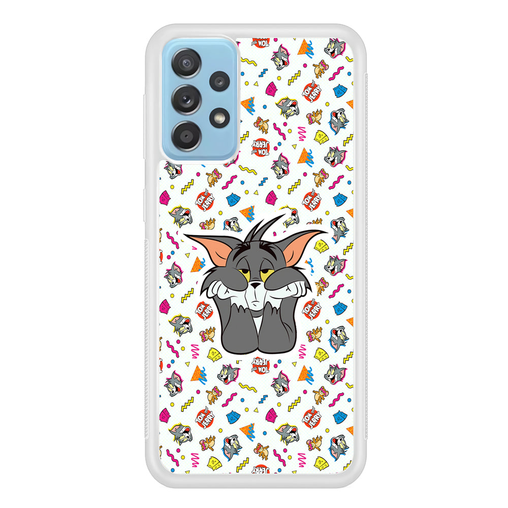 Tom and Jerry Bored Tom Samsung Galaxy A52 Case