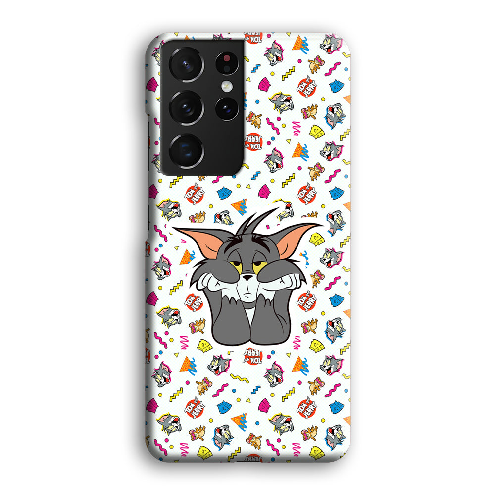 Tom and Jerry Bored Tom Samsung Galaxy S21 Ultra Case