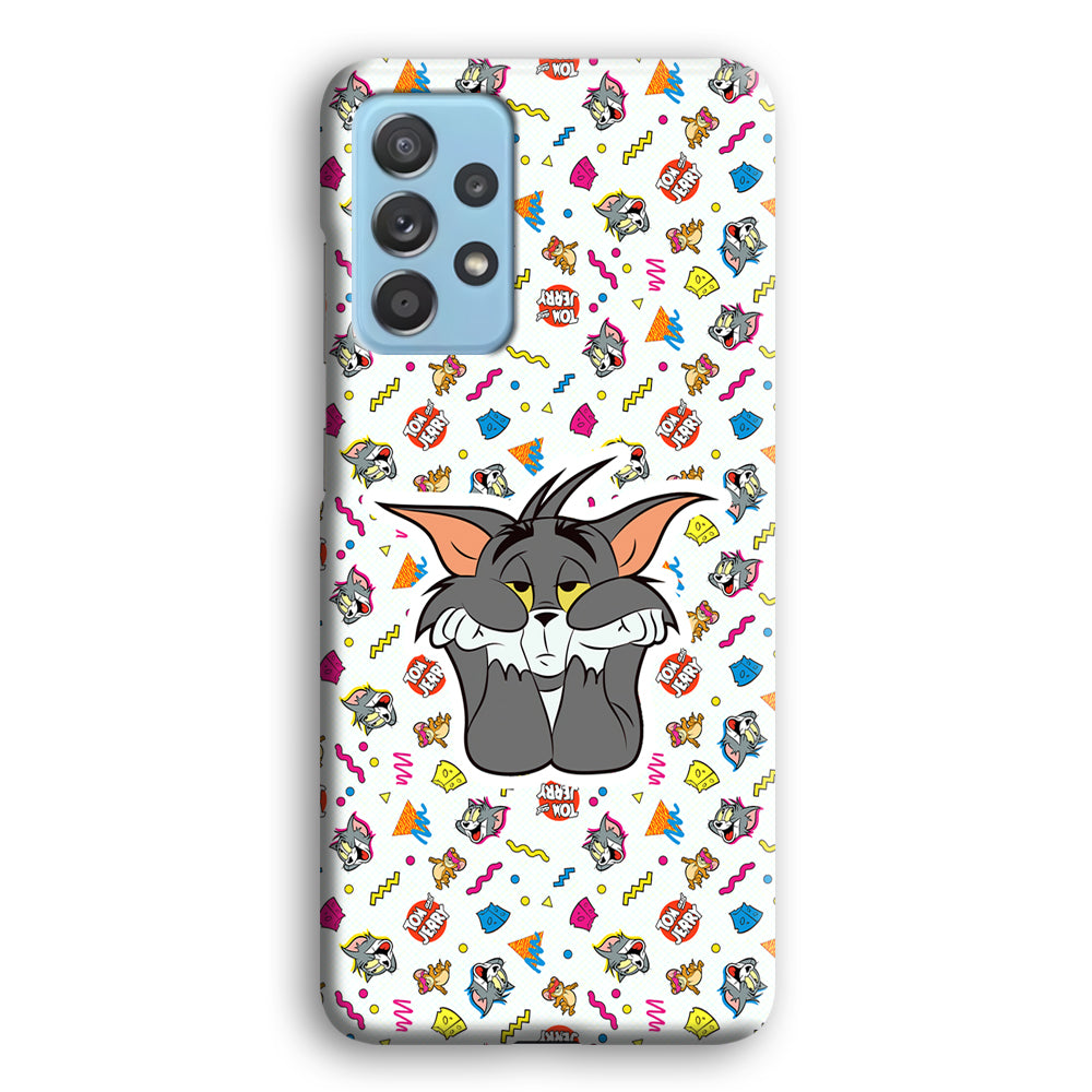 Tom and Jerry Bored Tom Samsung Galaxy A52 Case
