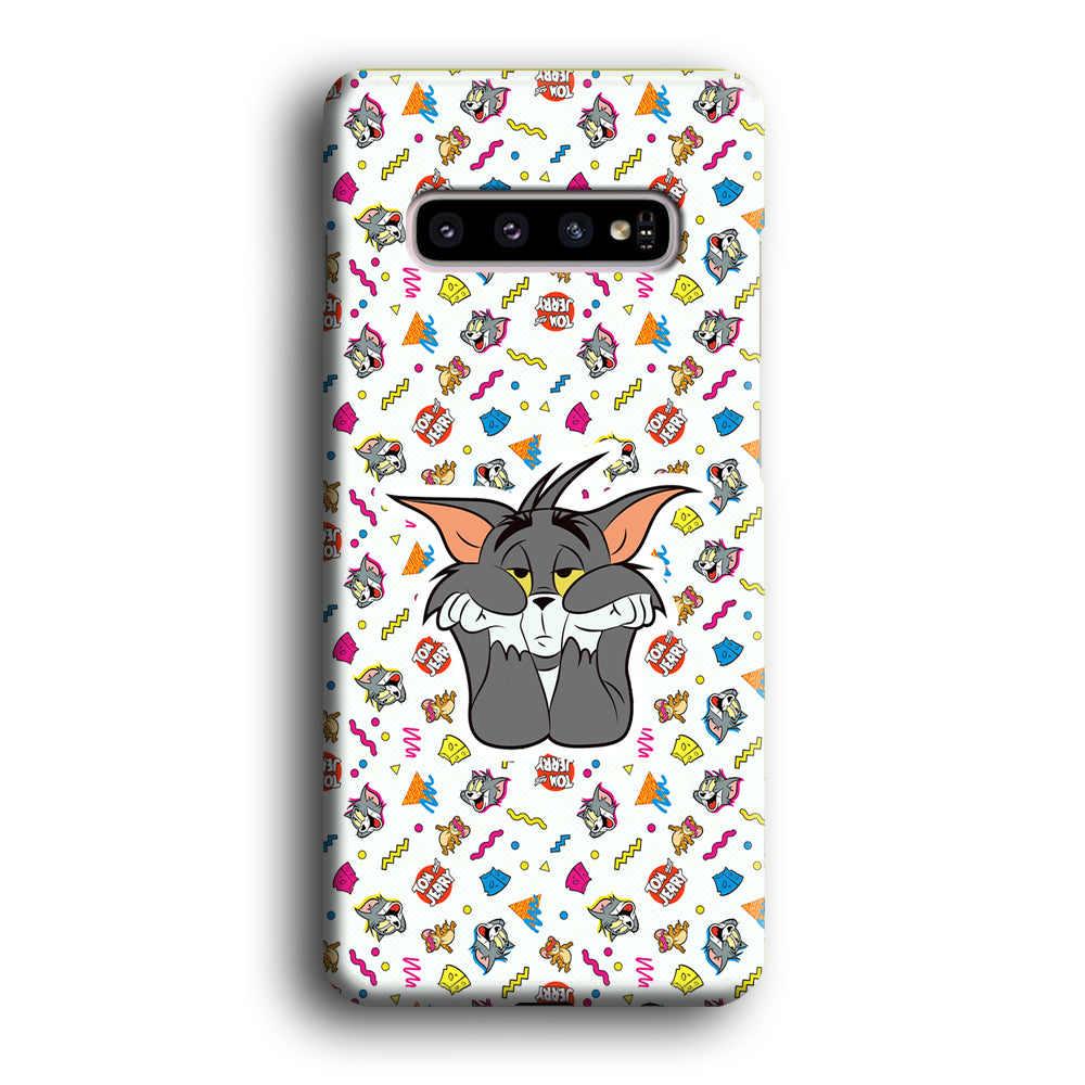 Tom and Jerry Bored Tom Samsung Galaxy S10 Plus Case
