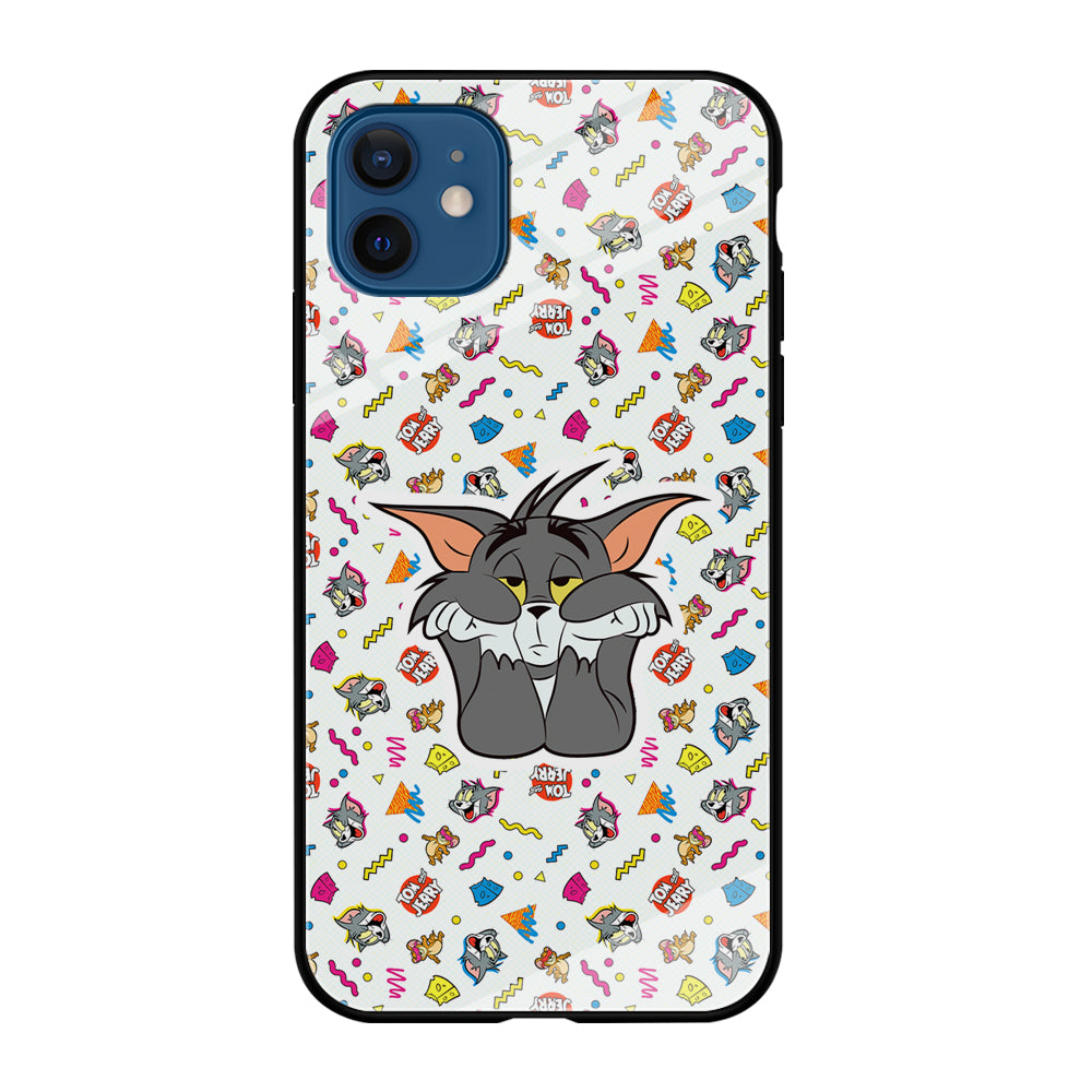 Tom and Jerry Bored Tom iPhone 12 Case