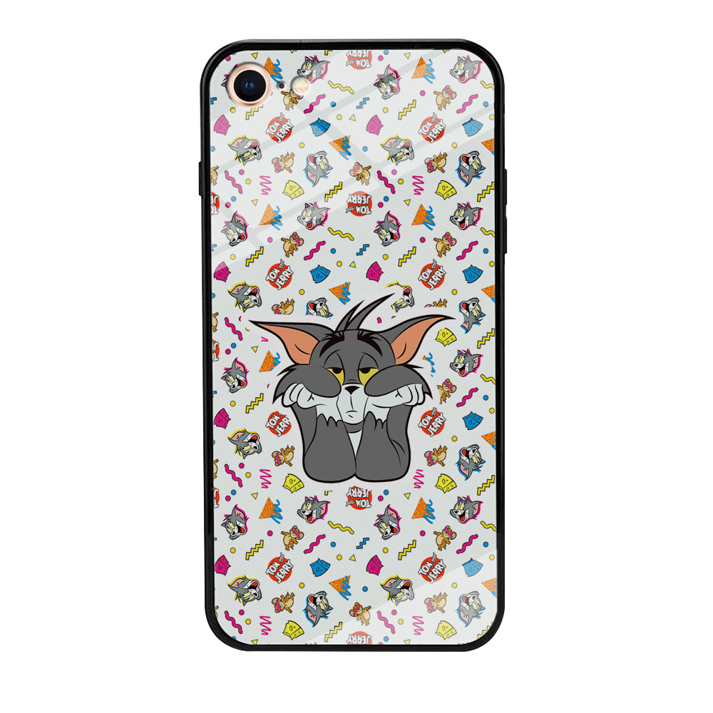Tom and Jerry Bored Tom iPhone 8 Case