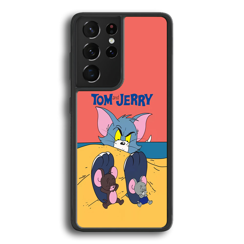 Tom and Jerry Enjoy at The Beach Samsung Galaxy S21 Ultra Case