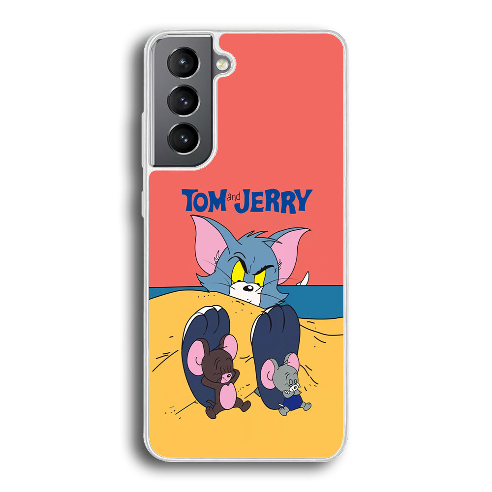 Tom and Jerry Enjoy at The Beach Samsung Galaxy S21 Case