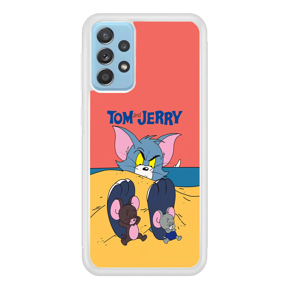 Tom and Jerry Enjoy at The Beach Samsung Galaxy A52 Case