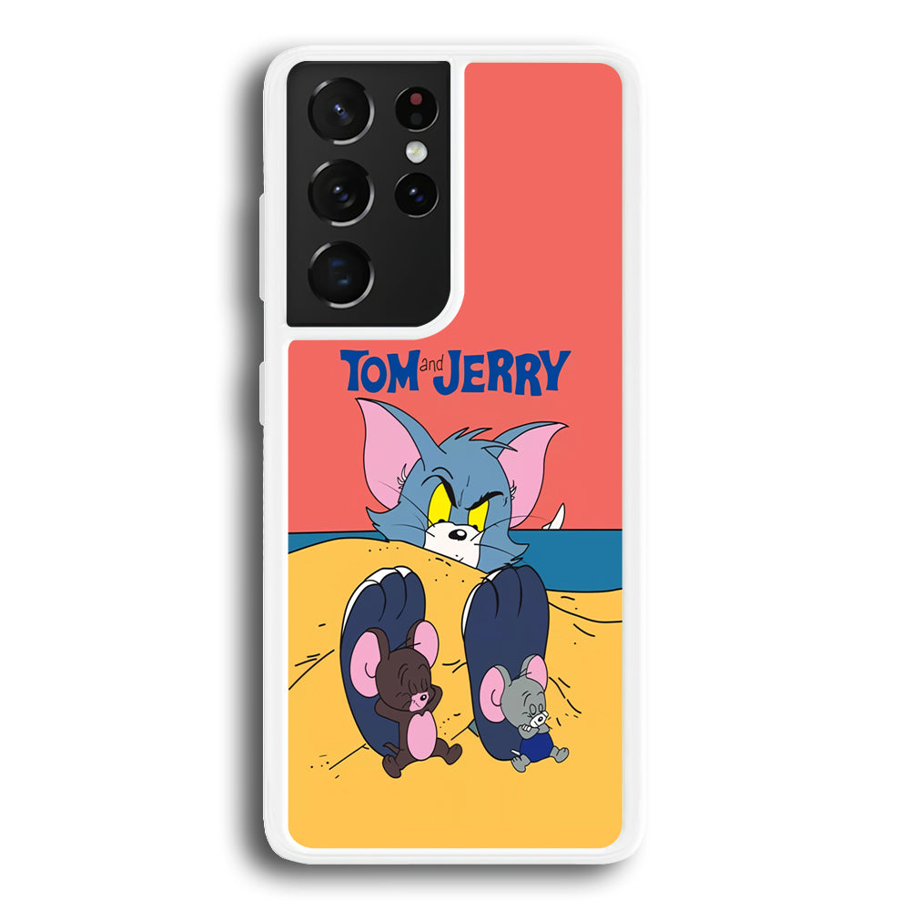 Tom and Jerry Enjoy at The Beach Samsung Galaxy S21 Ultra Case
