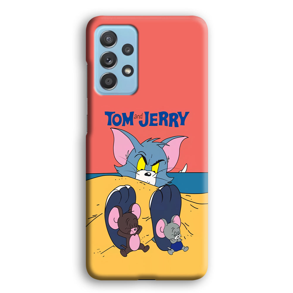 Tom and Jerry Enjoy at The Beach Samsung Galaxy A72 Case