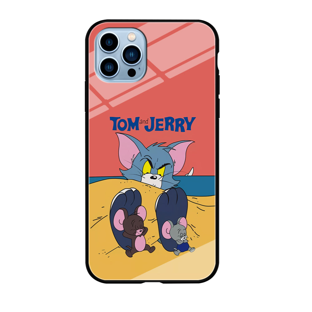 Tom and Jerry Enjoy at The Beach iPhone 12 Pro Case