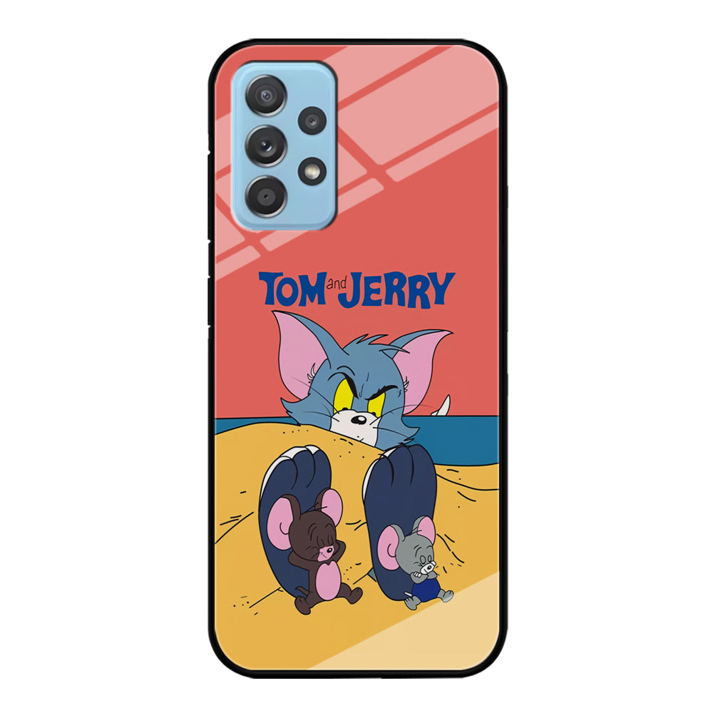 Tom and Jerry Enjoy at The Beach Samsung Galaxy A72 Case