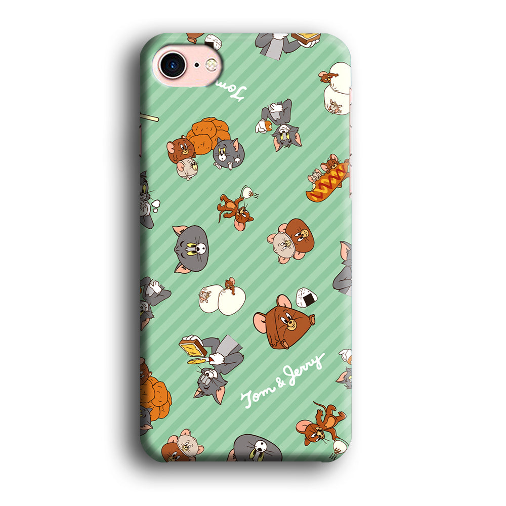 Tom and Jerry Food Imagination iPhone 8 Case