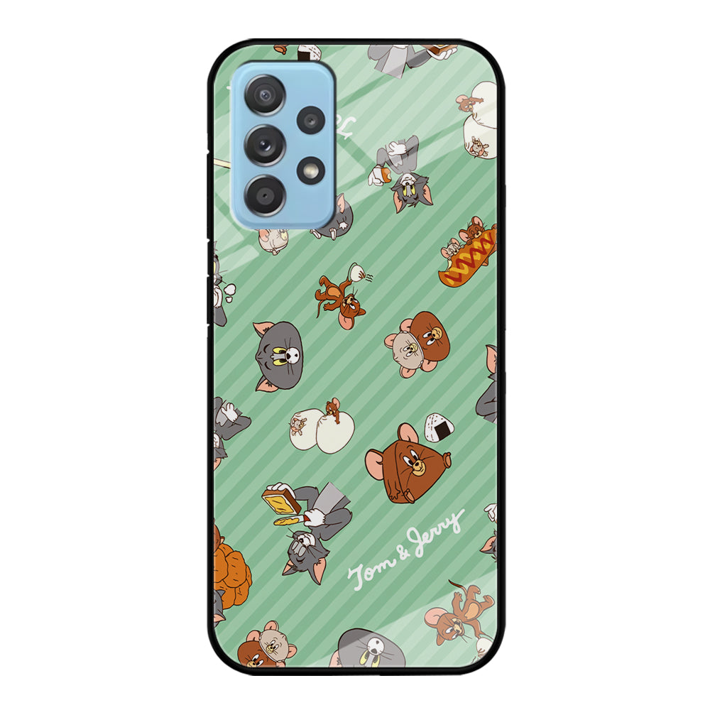 Tom and Jerry Food Imagination Samsung Galaxy A72 Case