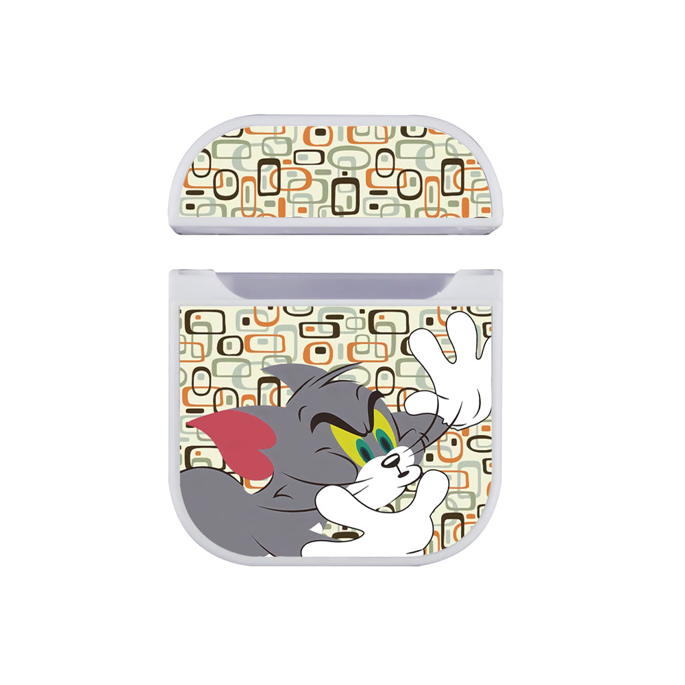 Tom and Jerry Trying to Catch Air Hard Plastic Case Cover For Apple Airpods