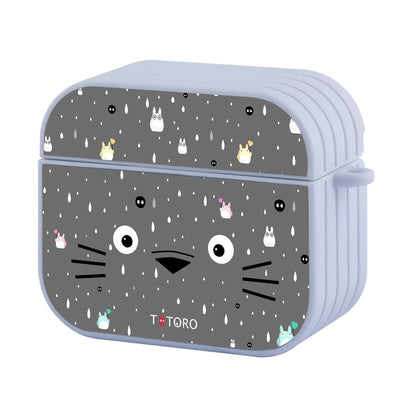 Totoro Face in Front of You Hard Plastic Case Cover For Apple Airpods 3
