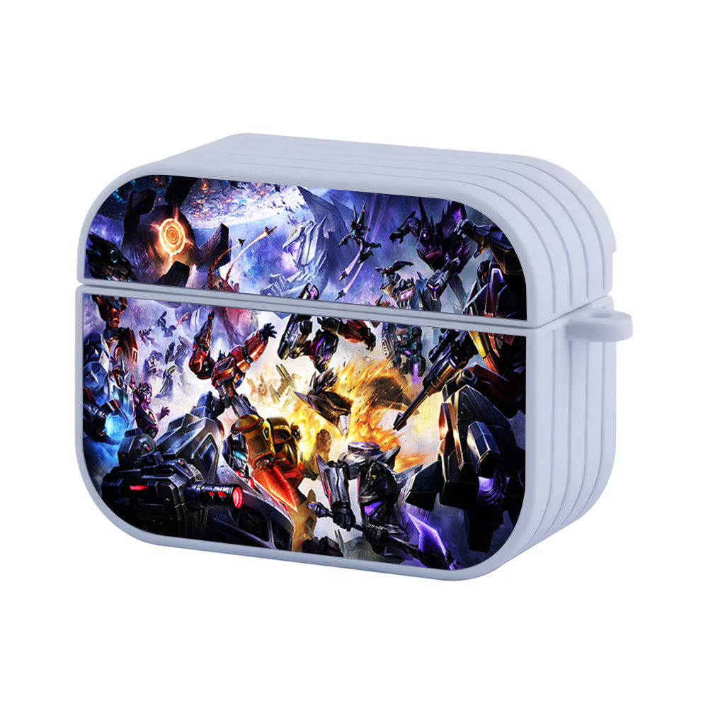 Transformer Robot Fight Hard Plastic Case Cover For Apple Airpods Pro