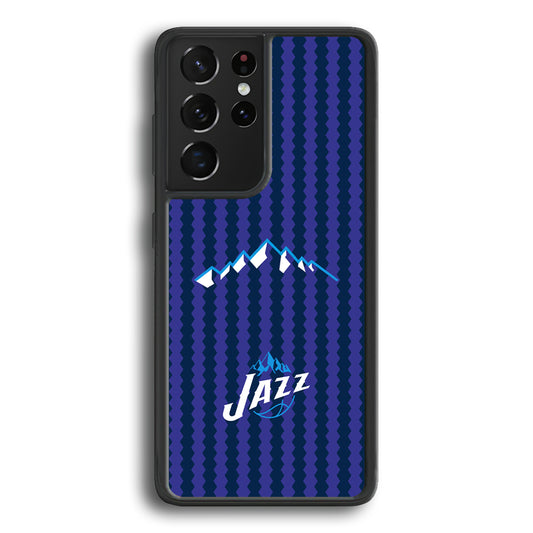 Utah Jazz Mount Logo Silhouette Samsung Galaxy S21 Ultra Case