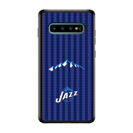 Utah Jazz Mount Logo Silhouette Samsung Galaxy S10 Case