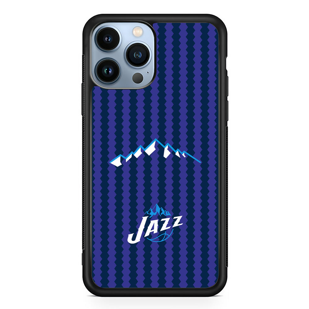 Utah Jazz Mount Logo Silhouette iPhone 13 Pro Max Case