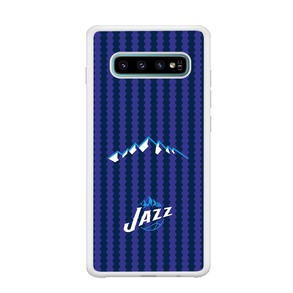 Utah Jazz Mount Logo Silhouette Samsung Galaxy S10 Plus Case