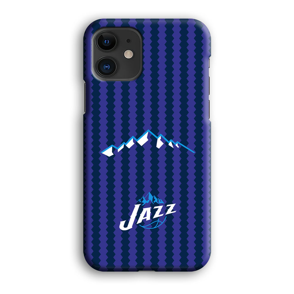 Utah Jazz Mount Logo Silhouette iPhone 12 Case