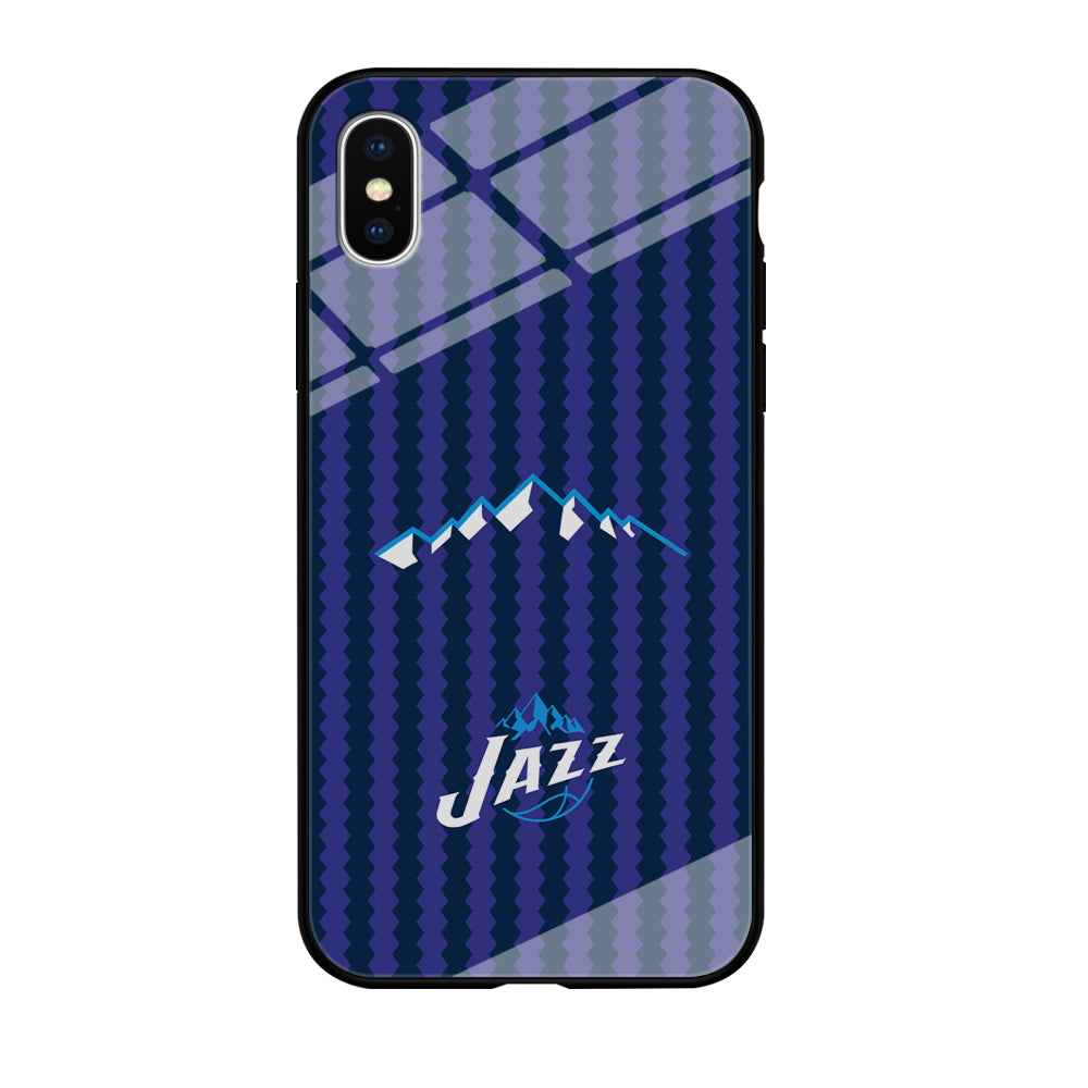 Utah Jazz Mount Logo Silhouette iPhone X Case