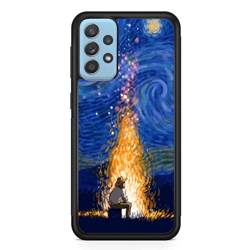 Van Gogh Ideas from Fire Flame Samsung Galaxy A72 Case