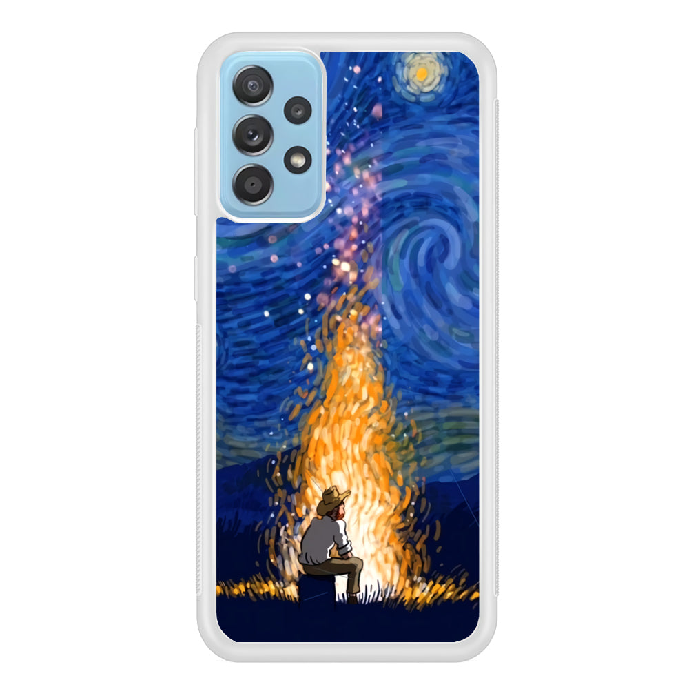 Van Gogh Ideas from Fire Flame Samsung Galaxy A52 Case