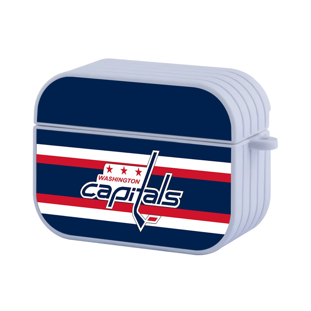 Washington Capitals Hockey Logo Hard Plastic Case Cover For Apple Airpods Pro