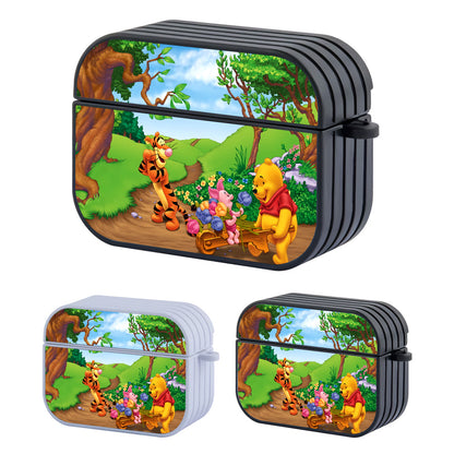 Winnie The Pooh Lovely Morning Hard Plastic Case Cover For Apple Airpods Pro