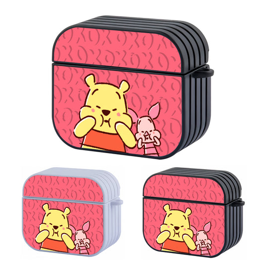 Winnie The Pooh Make Adorable Face Hard Plastic Case Cover For Apple Airpods 3