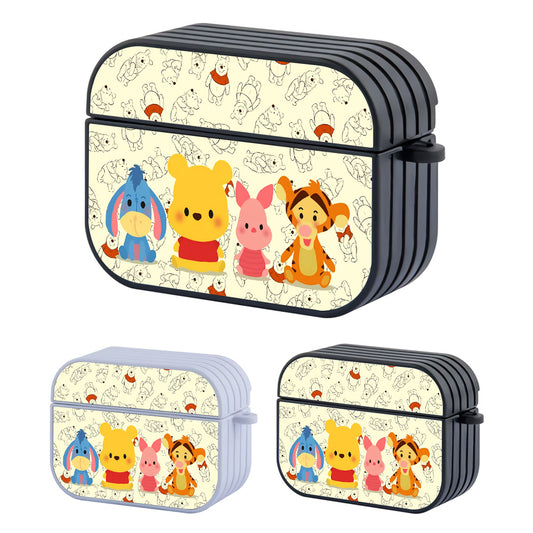 Winnie The Pooh Tiny Members Hard Plastic Case Cover For Apple Airpods Pro