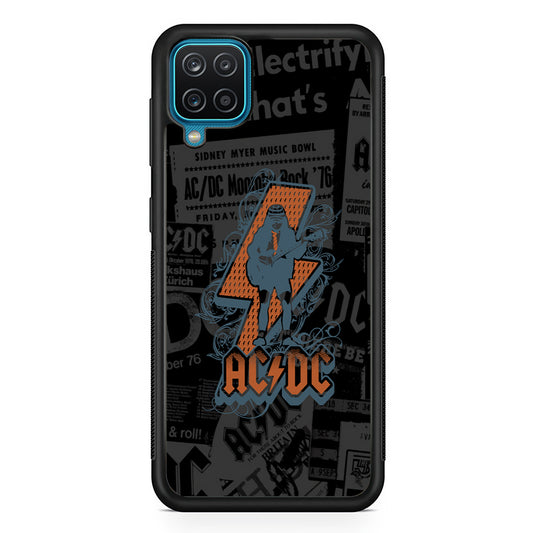 ACDC Silhouette of Angus Young Samsung Galaxy A12 Case