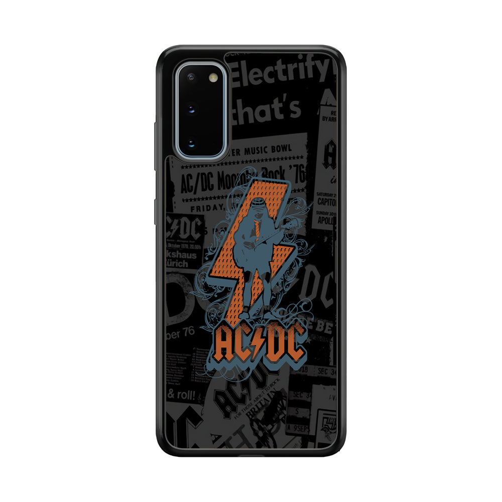 ACDC Silhouette of Angus Young Samsung Galaxy S20 Case