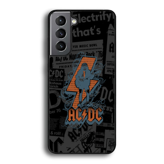 ACDC Silhouette of Angus Young Samsung Galaxy S21 Case