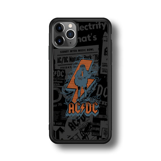 ACDC Silhouette of Angus Young iPhone 11 Pro Max Case