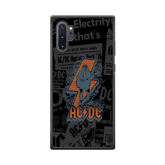 ACDC Silhouette of Angus Young Samsung Galaxy Note 10 Plus Case