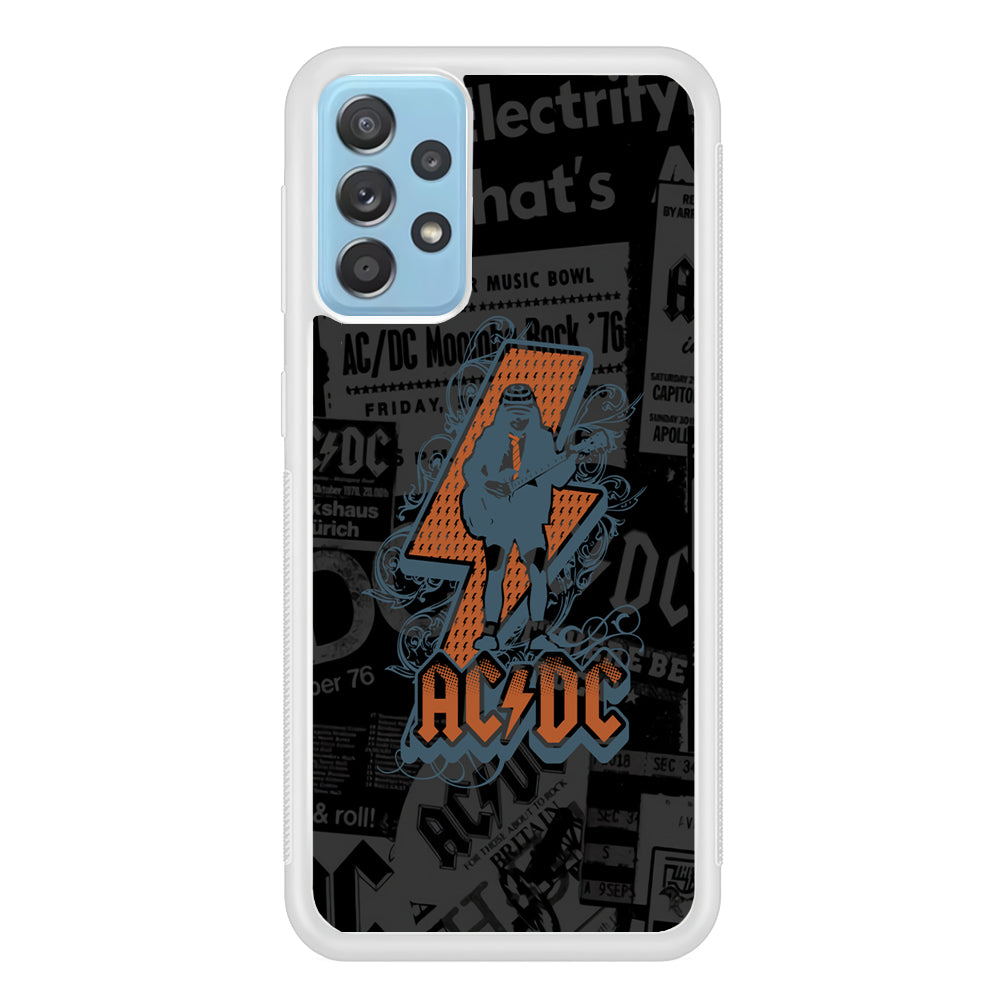 ACDC Silhouette of Angus Young Samsung Galaxy A52 Case