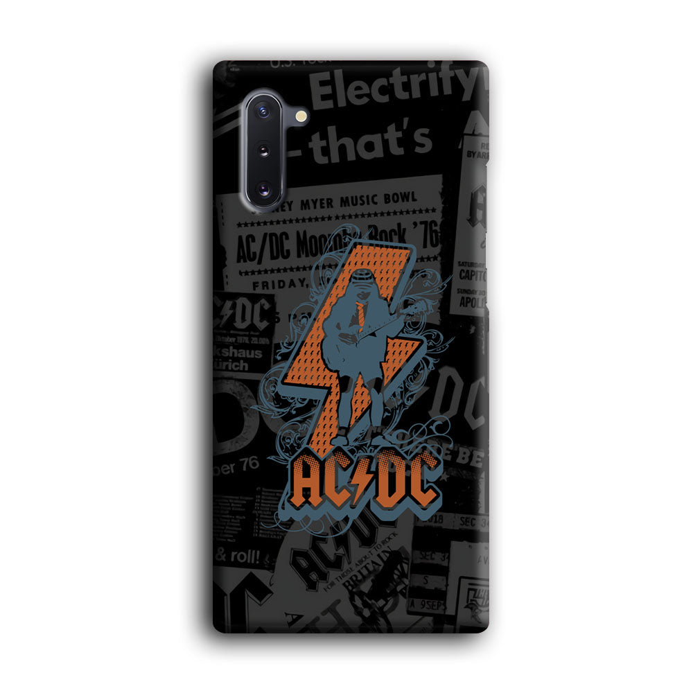 ACDC Silhouette of Angus Young Samsung Galaxy Note 10 Case