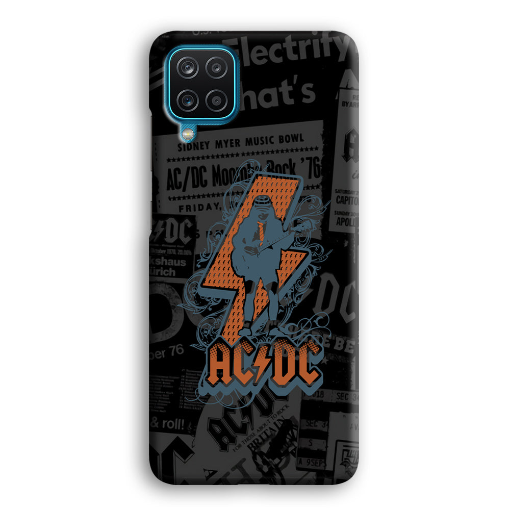 ACDC Silhouette of Angus Young Samsung Galaxy A12 Case